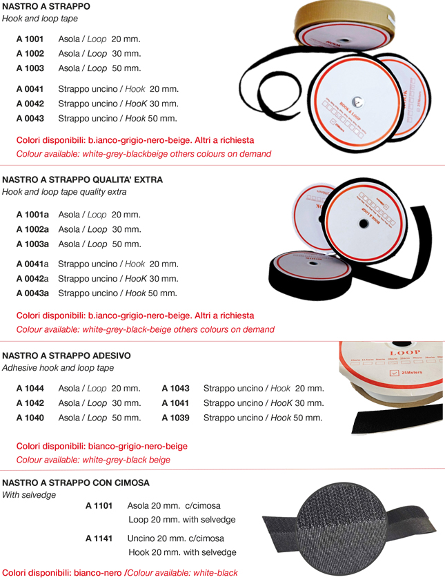 Nastro a strappo - Hook and loop tape